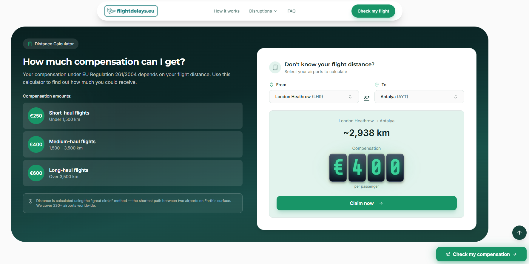 FlightDelays.eu screenshot 2